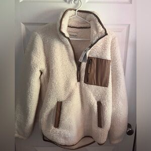 Abercrombie and fitch soft Sherpa jacket